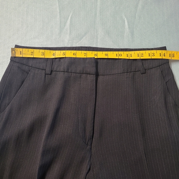 CARRIERE Black Pants Wide Leg w Pinstripe - Picture 6 of 11